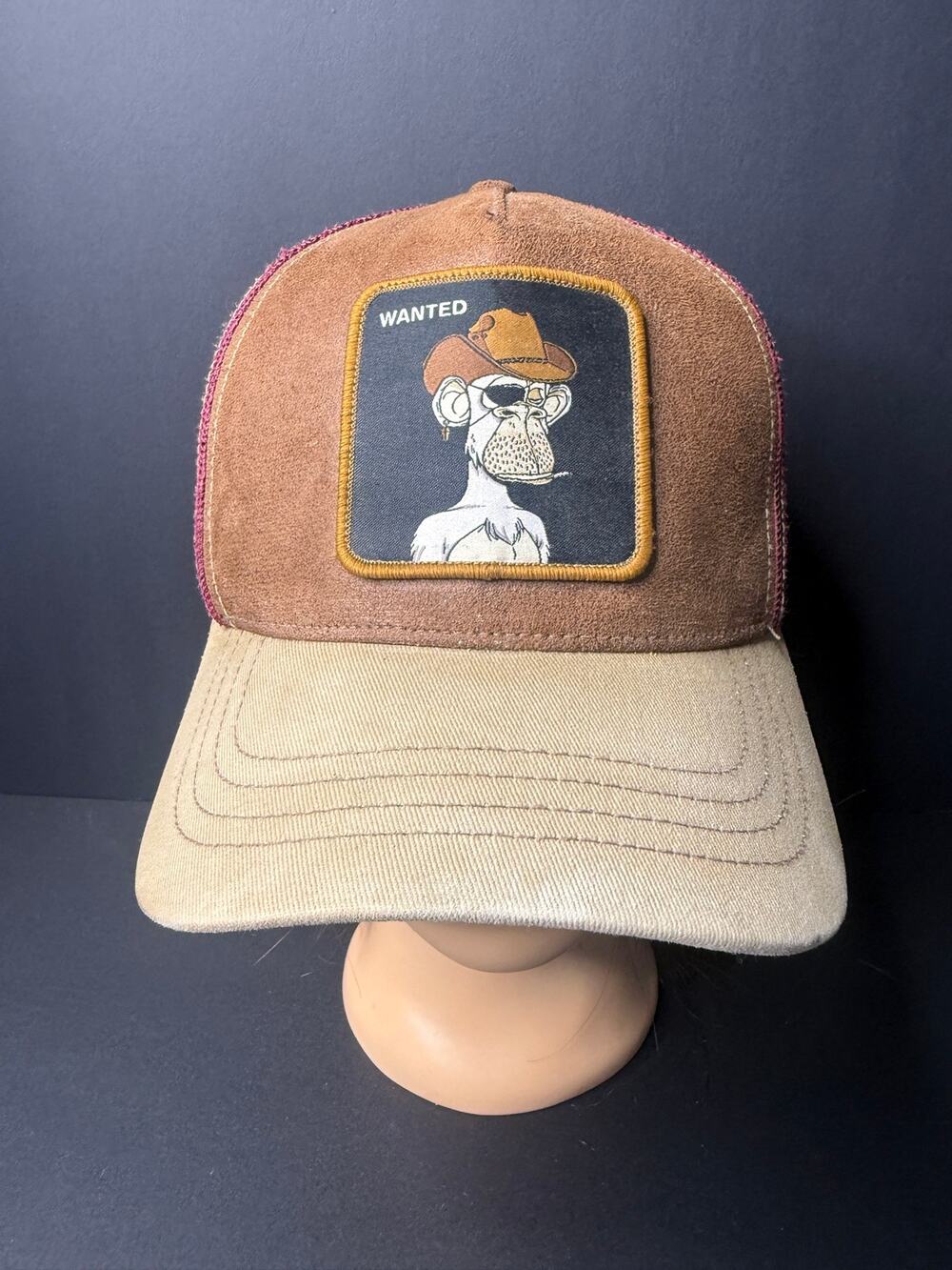 CAPSLAB X Bored of Directors NFT Cowboy Trucker Hat Monkey Patch Snapback